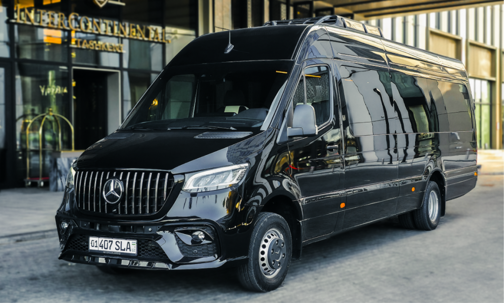 Mercedes-Benz Sprinter chauffeur service in Uzbekistan